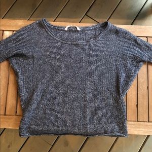 Blue Crop / Dolman Sweater | Athleta
